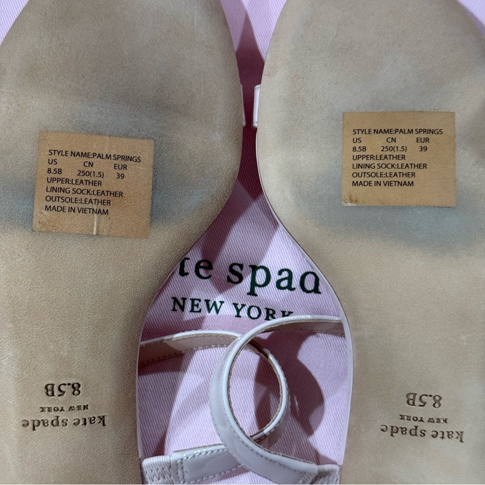 NIB Kate Spade NY Palm Springs Slide Sandals in Pale Dogwood - 8.5 - Picture 7 of 9